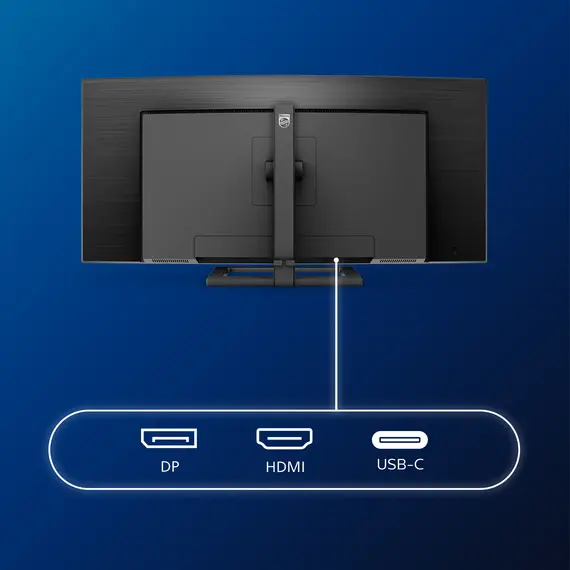 Philips 346E2CUAE/00 Computer Monitor - 34", 3440 x 1440 WQHD, VA LCD, 100 Hz, Black, 6 image