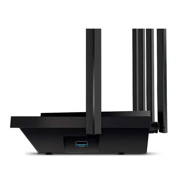 TP-Link ARCHER AX72 Wireless Router - Wi-Fi 6 802.11ax, AX5400, USB port, Black, 4 image