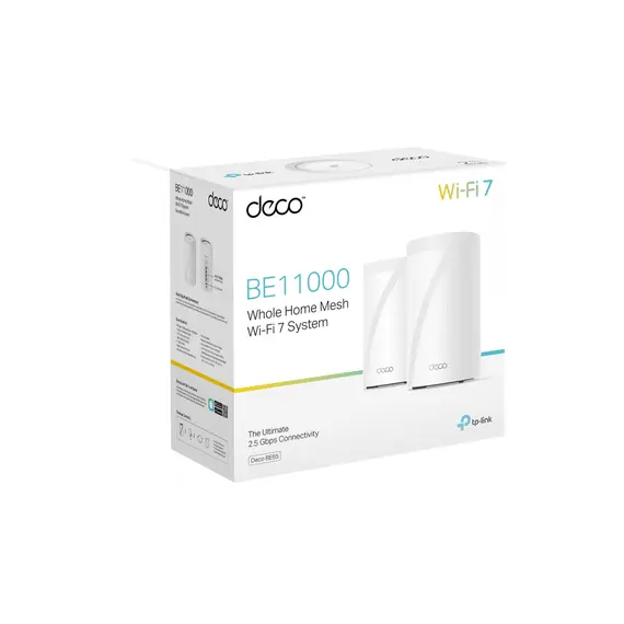 TP-Link DECO BE65 2-PACK Mesh Wi-Fi System - Wi-Fi 7 802.11be, White, 6 image