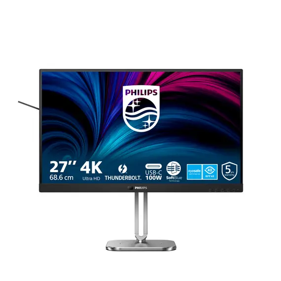 Philips 27B2U6903/00 Computer Monitor - 27", 4K UHD, IPS technology, Anthracite, 2 image