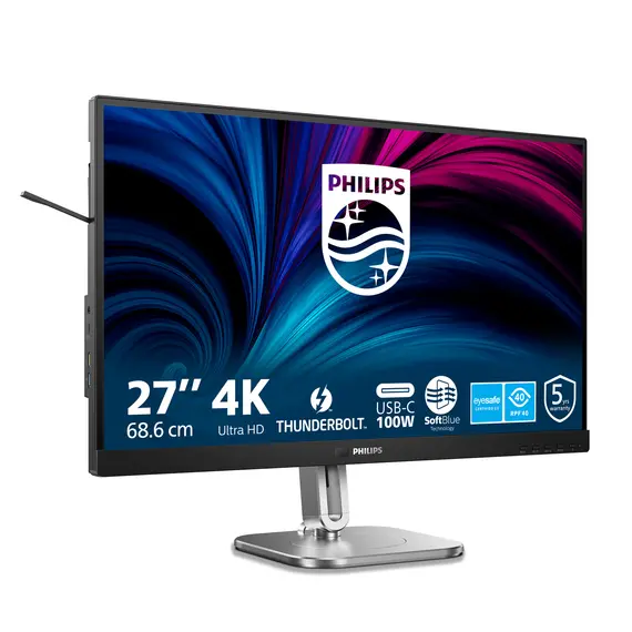 Philips 27B2U6903/00 Computer Monitor - 27", 4K UHD, IPS technology, Anthracite, 3 image