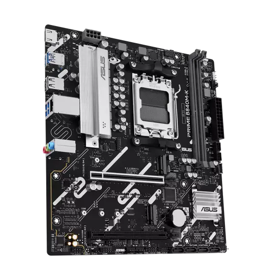 ASUS 90MB1PK0-M0EAY0 PRIME B840M-K Motherboard - AM5, AMD B840, Micro-ATX – לוח אם אסוס, תמונה 2