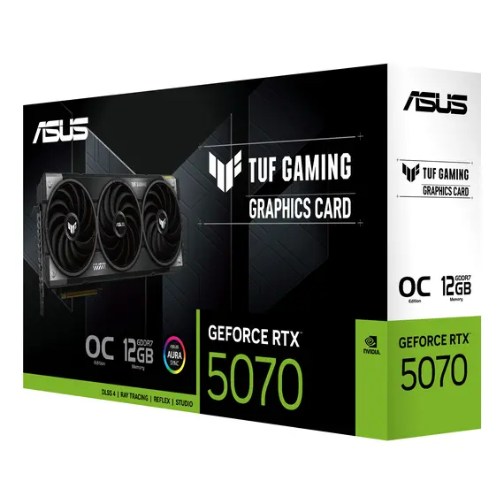 ASUS 90YV0LZ0-M0NA00 Video Card - 12GB GDDR7, PCI Express 5.0, NVIDIA GeForce RTX 5070, OC, Black, 1YR, imagen 13