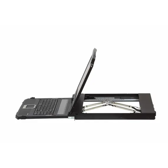ATEN CL3800NW-ATA-AG LCD KVM Switch - HDMI, DVI-D, VGA HDB-15, 2 local users, 18.5", US English, Black, 3 image