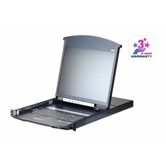 ATEN KL1116VN-AXA-AG LCD KVM Switch - DVI-D/VGA, 19", 1920 x 1200 pixels, US English, Black, 2 image