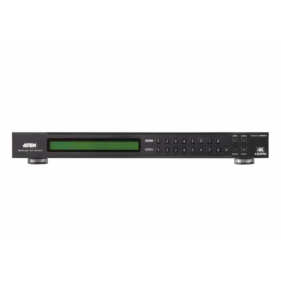 ATEN VM6809H-AT-G Scaling Matrix Switcher - 10.2 Gbit/s, 4096 x 2160 pixels, HDMI 2.0, 6 image