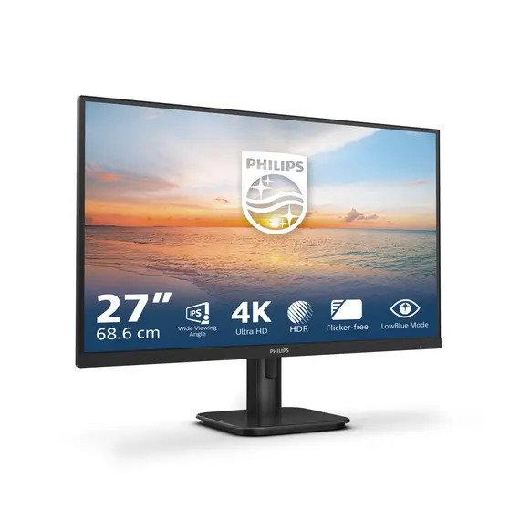 Philips 27E1N1800A/00 Computer Monitor - 27", 4K UHD, IPS, 60 Hz, Black, 5 image