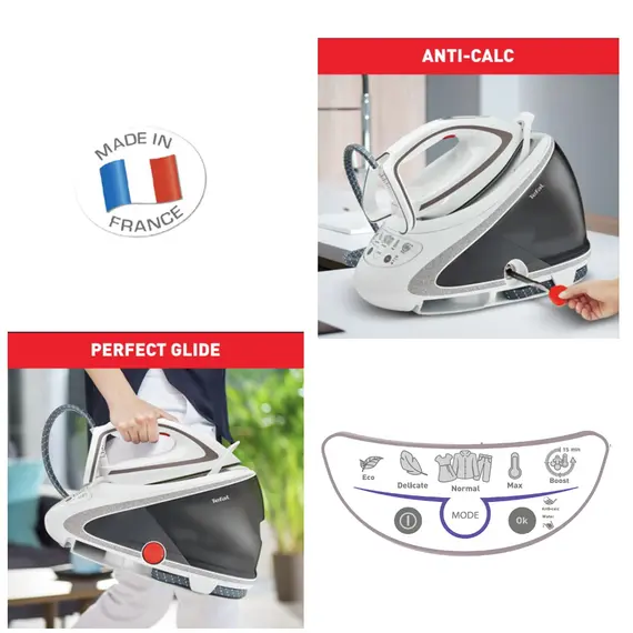Tefal GV9567E1 - Steam Iron, 289 mm, 2600 W, White, Grey, 1YR, תמונה 3