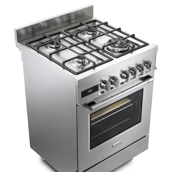 DeLonghi PRO 66 MXL PZ Freestanding Cooker - Gas, 4 Burners, A, Stainless Steel, 1YR, image 4