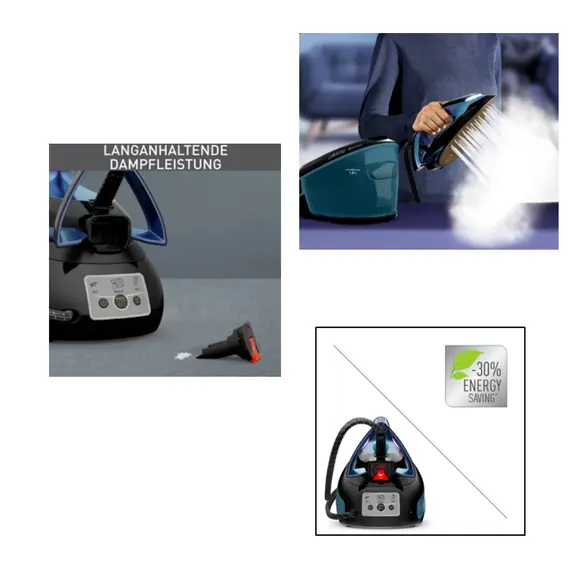 Tefal SV8151E0 - Steam Iron, 260 mm, 2800 W, Blue, Black, תמונה 5