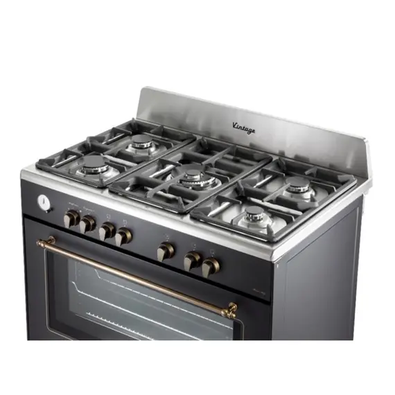 DeLonghi PEMA 965 C - Range Cooker, 87 L, 5 Zones, Gas, A, Anthracite, 3 image