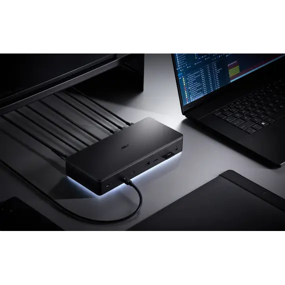 ASUS 90XB09NN-BDS010 Docking Station - Thunderbolt 5, 80 Gbit/s, 8K Ultra HD, 3 Displays, 144 Hz, MicroSD, SD, M.2, Black, 1YR, 9 image