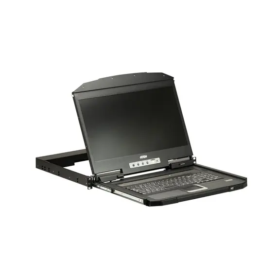 ATEN CL3700NW-ATA-AG LCD KVM Switch - HDMI, 1920 x 1080 pixels, 18.5", 20 ms, US English, Black, 3 image