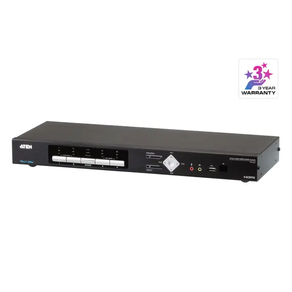 ATEN CM1284-AT-G KVM Switch - HDMI, 6 ports, 4K Ultra HD, Black, 2 image