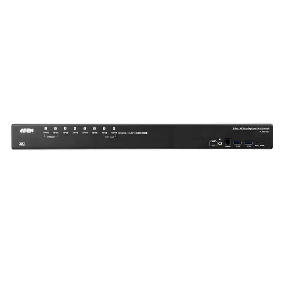 ATEN CS19208-AT-G KVM Switch - DisplayPort, HDMI, 8 ports, 4K Ultra HD, 4096 x 2160 pixels, Black, 2 image