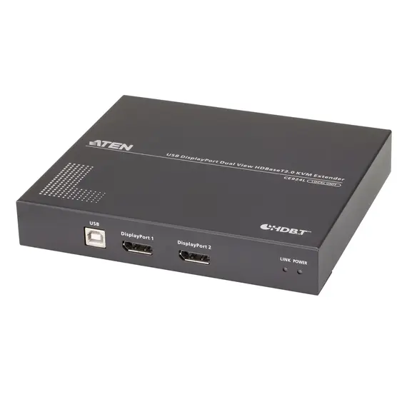 ATEN CE924-AT-G Transmitter & Receiver - DisplayPort, Wired, Black, 3 image