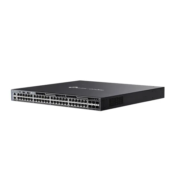 TP-Link SG6654XHP Network Switch - 48x 10/100/1000 Mbps PoE+ RJ45 Ports, Managed, 1U, AC, Black, 3 image