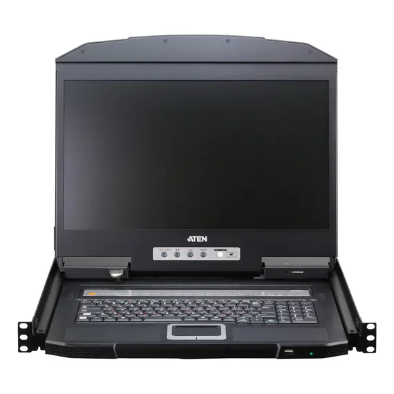 ATEN CL3716INW-ATA-XG LCD KVM Switch - HDMI, 16 ports, WUXGA, 18.5", Black