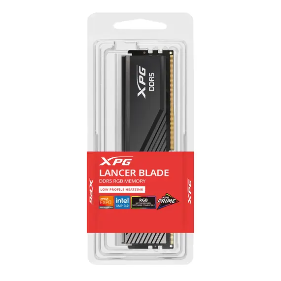 XPG AX5U6000C4816G-SLABRBK Memory Module - 16GB 1x16GB, DDR5, 6000, CL48, EXPO/XMP, Black, Product color: Black, 5 image