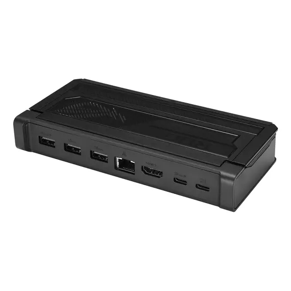 ASUS 90XB0A4N-BDS000 Docking Station - USB 3.2 Gen2 Type-C, 8K Ultra HD, 144 Hz, 10 Gbit/s, Black, 1YR