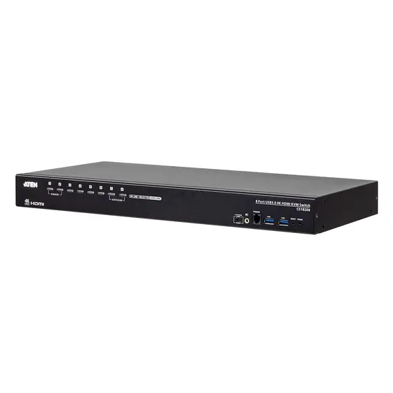 ATEN CS18208-AT-G KVM Switch - 1.8 m, HDMI, 8 ports, 4K Ultra HD, Black, 2 image
