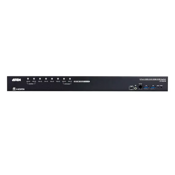 ATEN CS18208-AT-G KVM Switch - 1.8 m, HDMI, 8 ports, 4K Ultra HD, Black, 5 image