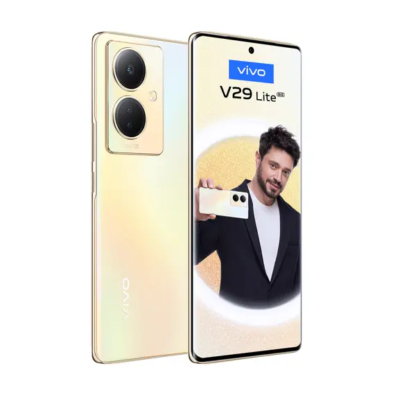 Vivo V29 Lite 5G Phone - 6.78" AMOLED, 8GB, 256GB, Gold, Product color: Gold, 2 image