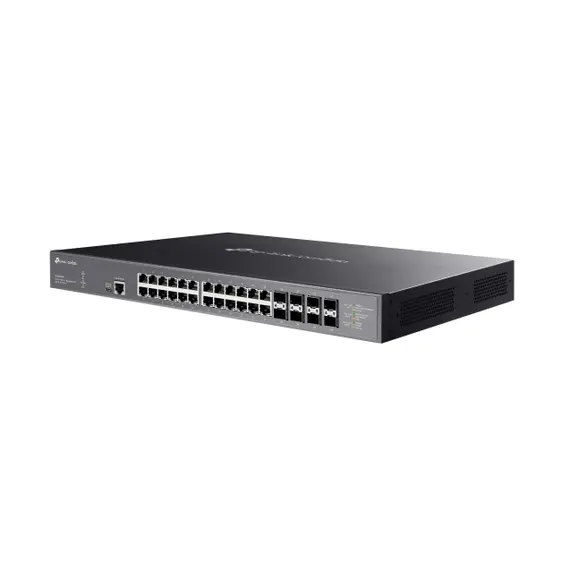 TP-Link SX3832MPP Network Switch - 24-Port, DIN Rail, AC, PoE, Black, 4 image