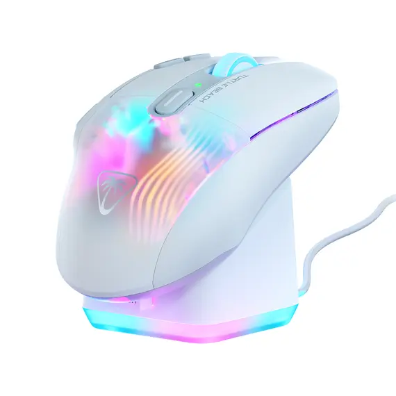 Turtle Beach TBM-1101-15 Gaming Mouse - RF Wireless + Bluetooth, 19000 DPI, Owl-Eye, Right-hand, White, Product color: White, 2 image