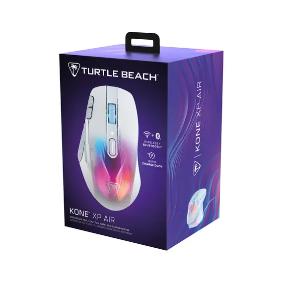 Turtle Beach TBM-1101-15 Gaming Mouse - RF Wireless + Bluetooth, 19000 DPI, Owl-Eye, Right-hand, White, Product color: White, 12 image
