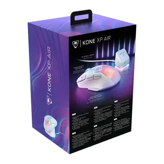 Turtle Beach TBM-1101-15 Gaming Mouse - RF Wireless + Bluetooth, 19000 DPI, Owl-Eye, Right-hand, White, Product color: White, 13 image