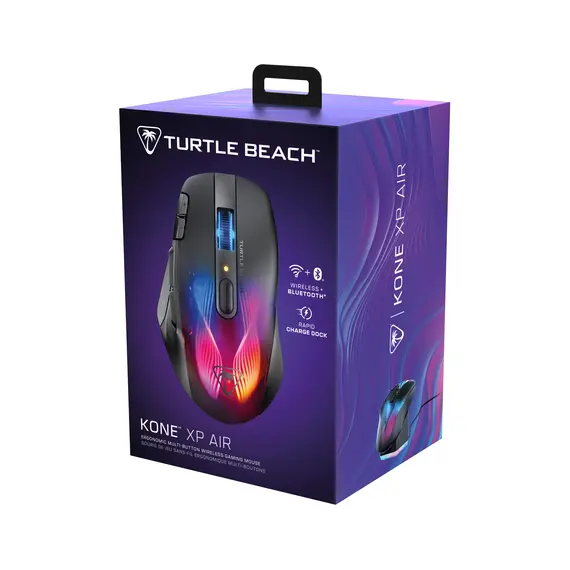 Turtle Beach TBM-1101-05 Gaming Mouse - RF Wireless + Bluetooth, 19000 DPI, Owl-Eye, Right-hand, Black, Product color: Black, 13 image