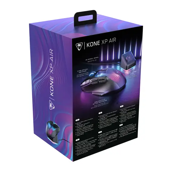 Turtle Beach TBM-1101-05 Gaming Mouse - RF Wireless + Bluetooth, 19000 DPI, Owl-Eye, Right-hand, Black, Product color: Black, 14 image