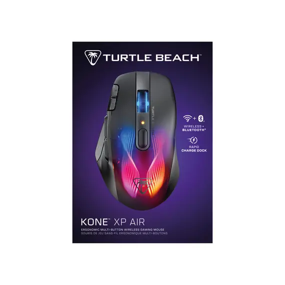 Turtle Beach TBM-1101-05 Gaming Mouse - RF Wireless + Bluetooth, 19000 DPI, Owl-Eye, Right-hand, Black, Product color: Black, 15 image