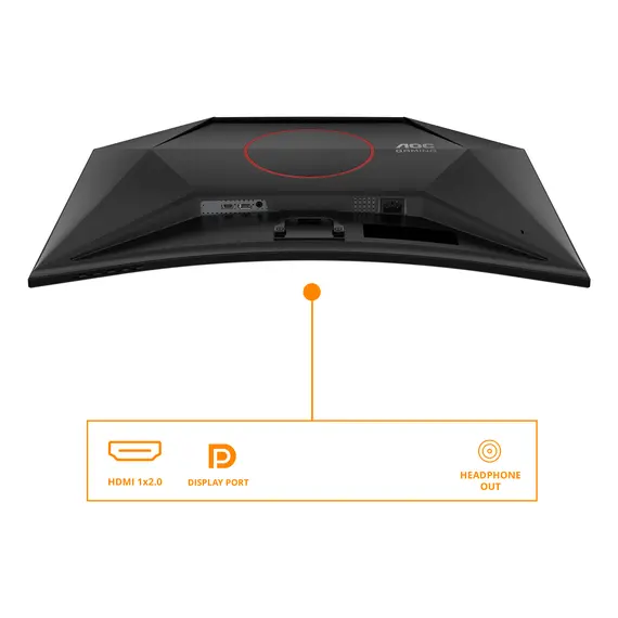 AOC C32G42ZE Gaming Monitor - 31.5", Full HD, VA, 240Hz Native, 260Hz OC, Curved, Black, 3YR, 3 image