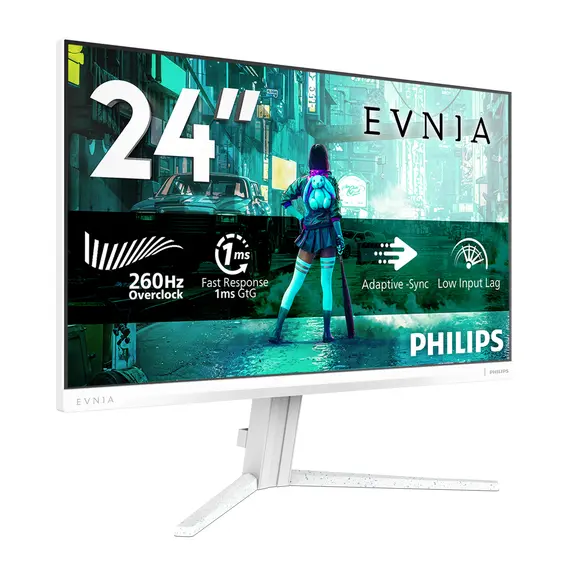 Philips 24M2N3201PL/00 Gaming Monitor - 23.8", Full HD, Fast IPS, 260 Hz, White, 3 image