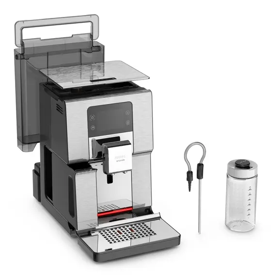 Krups EA877D10 - Espresso Machine, 1550 W, Black, Brushed Steel, 5 image