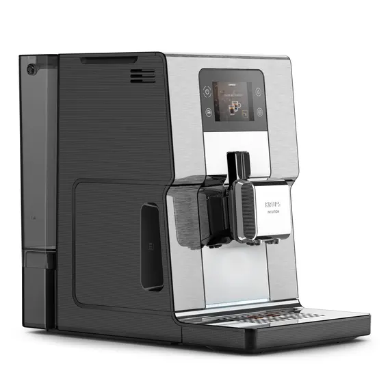Krups EA877D10 - Espresso Machine, 1550 W, Black, Brushed Steel, 8 image