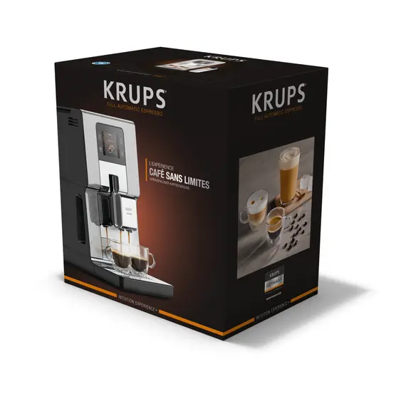 Krups EA877D10 - Espresso Machine, 1550 W, Black, Brushed Steel, 9 image