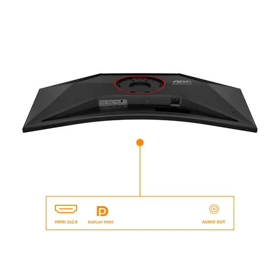 AOC CU34G4 Gaming Monitor - 34", UltraWide Quad HD, 180 Hz, Fast VA, Curved, 5 image