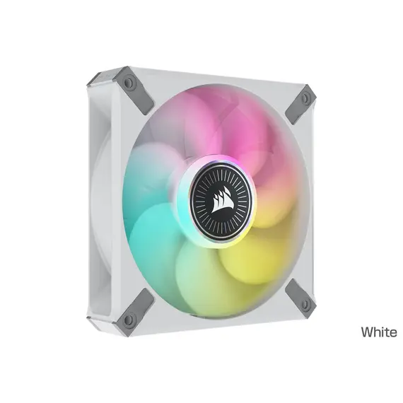 Corsair CO-9050118-WW PC Case Fan - 140mm, RGB, Magnetic Levitation, 1600 RPM, White, 2YR, image 5