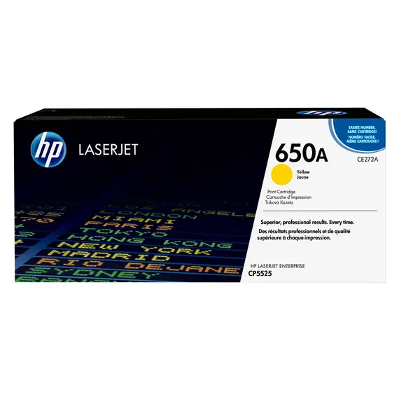 HP CE272A Toner Cartridge - Original, 1 pc, Yellow