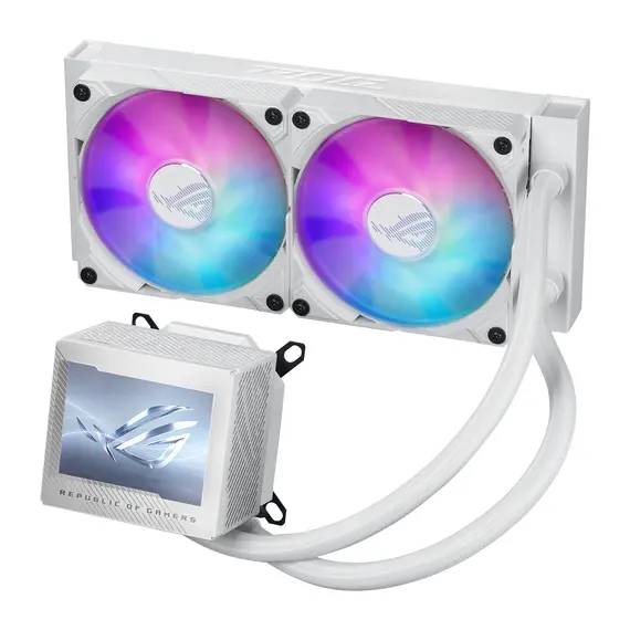 ASUS 90RC00K2-M0UAY0 ROG RYUJIN III 240 ARGB White Edition Liquid CPU Cooler - 240 mm, 2x 120 mm, LCD, 6 Years Warranty, 101 mm, 1 pcs, 2200 RPM, 6YR, imagen 3