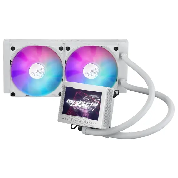 ASUS 90RC00K2-M0UAY0 ROG RYUJIN III 240 ARGB White Edition Liquid CPU Cooler - 240 mm, 2x 120 mm, LCD, 6 Years Warranty, 101 mm, 1 pcs, 2200 RPM, 6YR, imagen 4