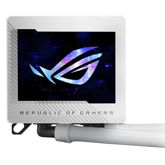ASUS 90RC00K2-M0UAY0 ROG RYUJIN III 240 ARGB White Edition Liquid CPU Cooler - 240 mm, 2x 120 mm, LCD, 6 Years Warranty, 101 mm, 1 pcs, 2200 RPM, 6YR, imagen 9