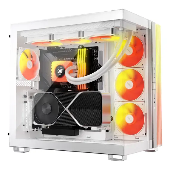 Be quiet! BW033 Light Loop IO LCD 360 mm White Liquid CPU Cooler - 360 mm, 3x 120 mm, RGB, 3 Years Warranty, 360 mm, Rifle Bearing, 1 pcs, 2100 RPM, 52 mm, 3YR, imagen 6