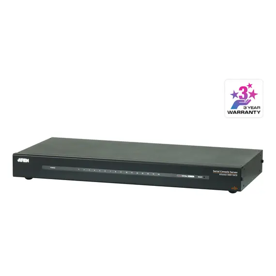ATEN SN9116CO-AX-G 16-Port Serial Console Server - 1 RJ-45 Port, C14 Coupler, Black, image 2