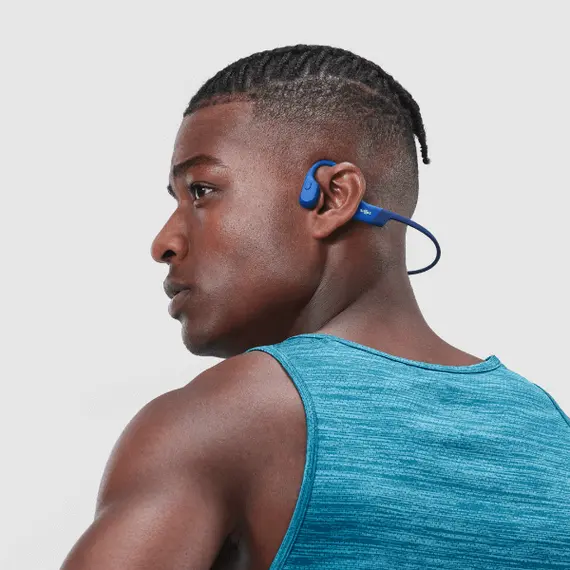 SHOKZ 0810092672067 Headphones - Open-ear, Wireless, Bluetooth 5.1, Built-in Microphone, 8 hours, IP67, Blue, 2YR – אוזניות, תמונה 6