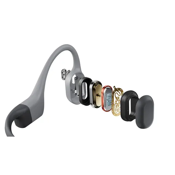 SHOKZ S710-ST-GY Headphones - Bone Conduction, Wireless, Bluetooth 5.4, Built-in Microphone, IP68, Grey, 2YR – אוזניות, תמונה 10