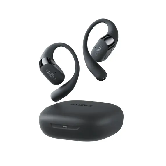 SHOKZ OpenFit 2+ T921-ST-BK Headphones - Dolby Audio, Wireless, Bluetooth 5.4, Boom Microphone, IP55, Black, 2YR, imagen 3